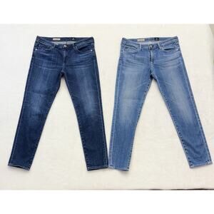 AG Adriano Goldschmied Low Rise Stevie Slim Straight Cigarette Jeans Size 31